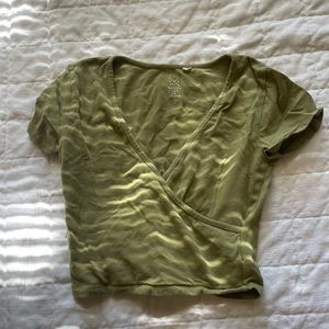 Pacsun Crop Wrap Top S